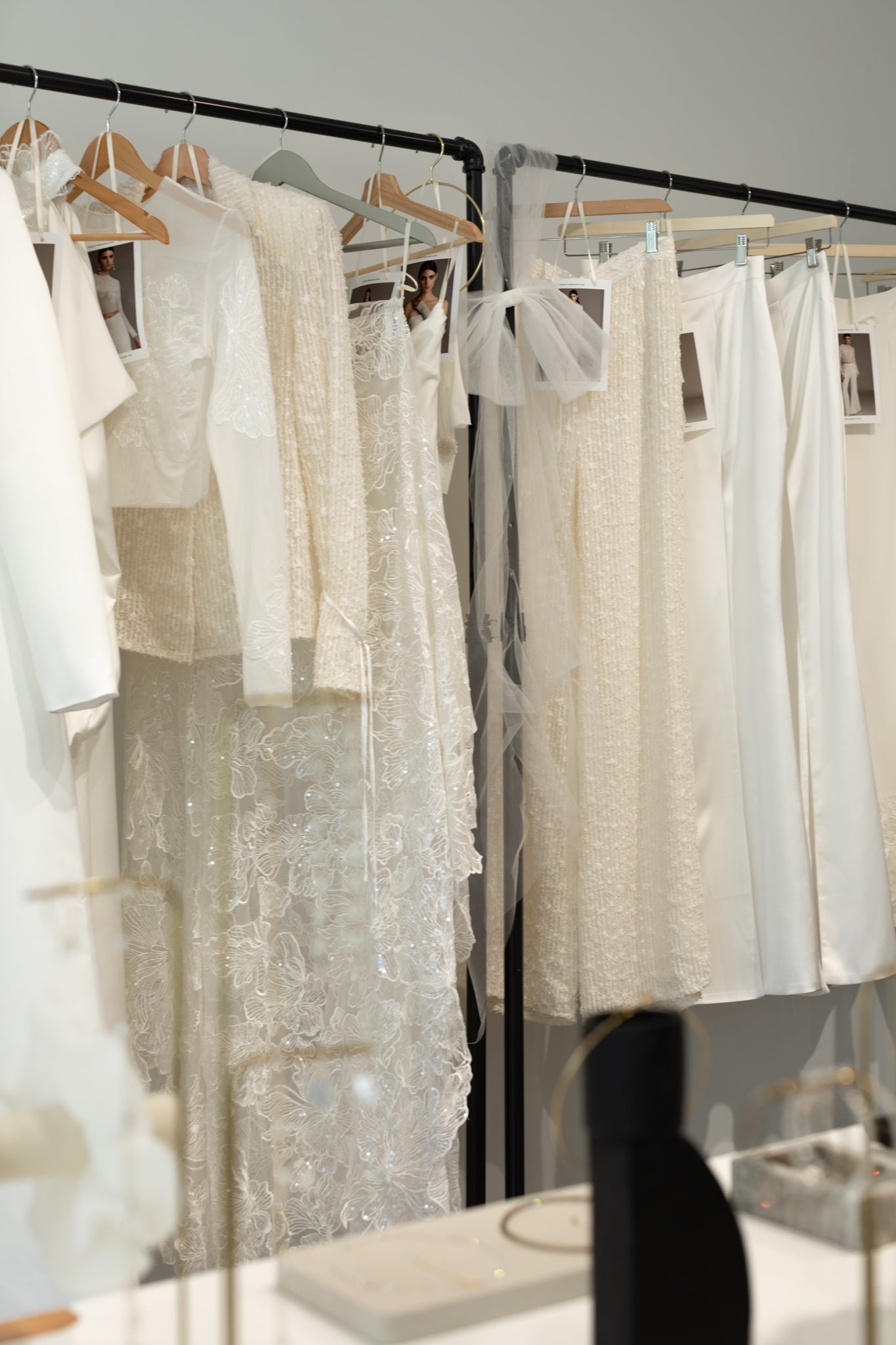 A Selection of Wedding Dresses & Accessories at TEMPÊTE Bridal Boutique in Vancouver