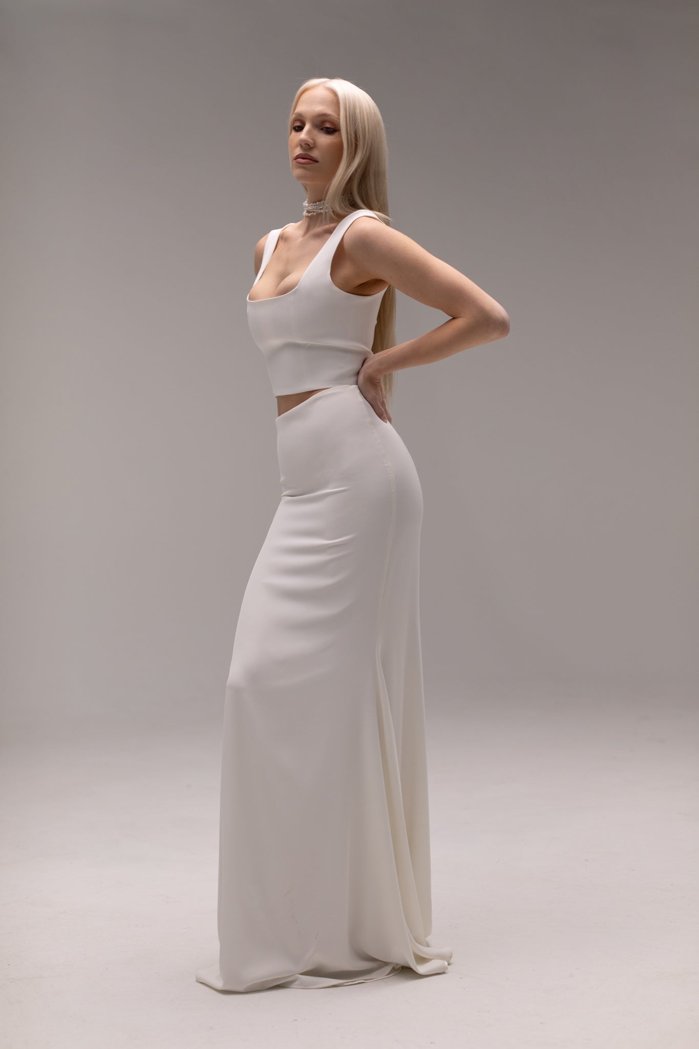 Céleste Crepe Maxi Skirt