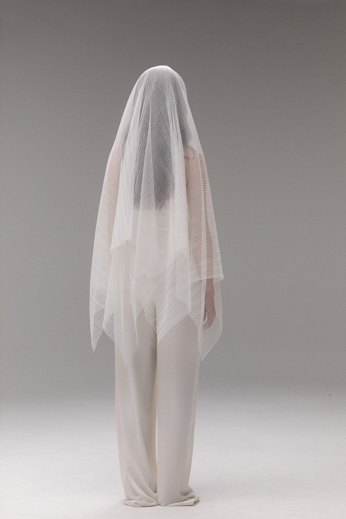 Blusher Pleated Tulle Veil - TEMPÊTE BRAND