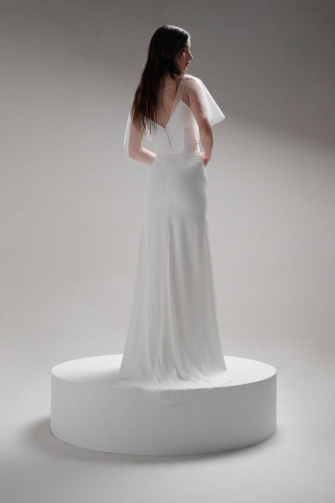 CASCADE CREPE SKIRT - TEMPÊTE BRAND