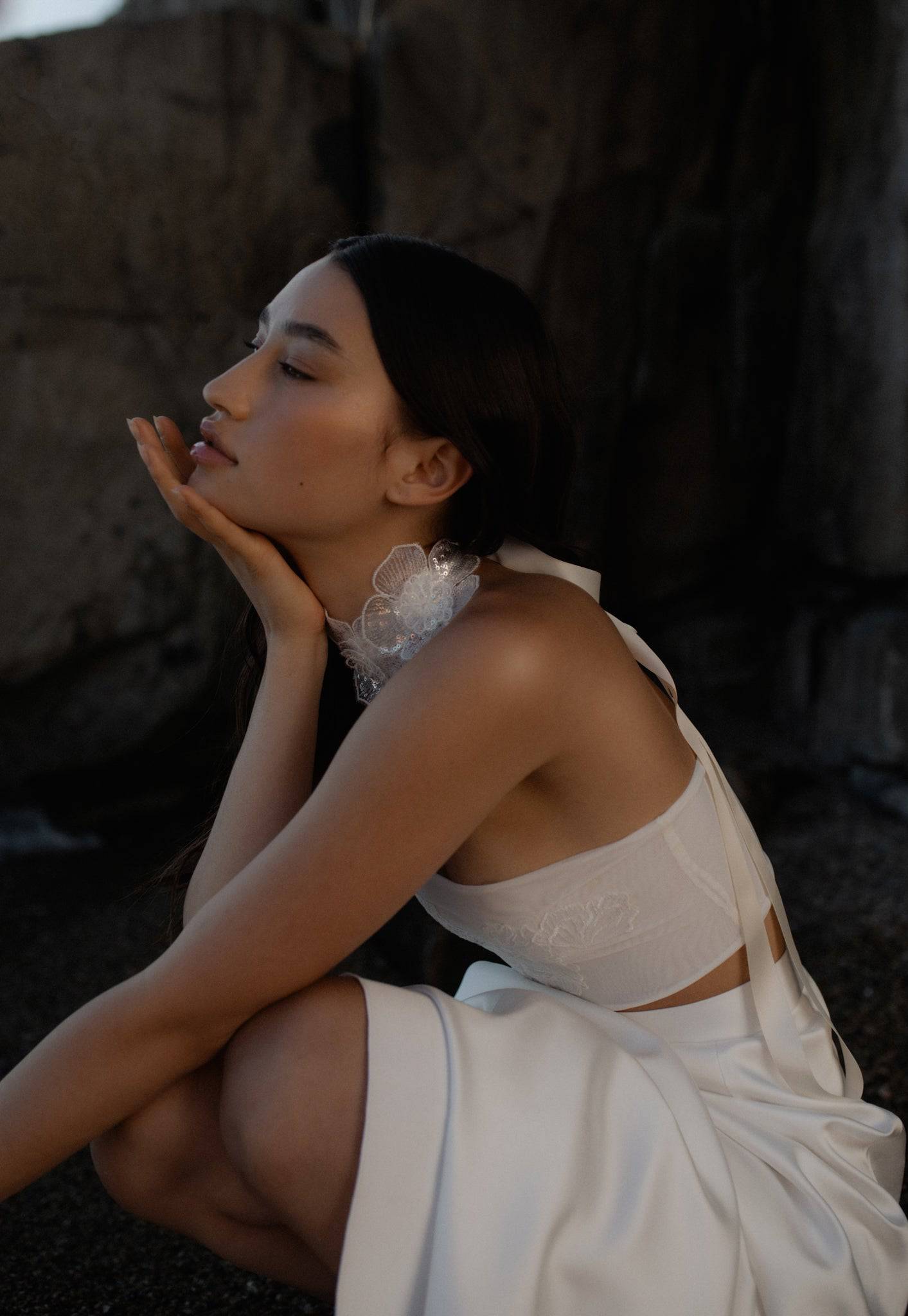 FLORAL SEQUIN CHOKER - TEMPÊTE BRAND