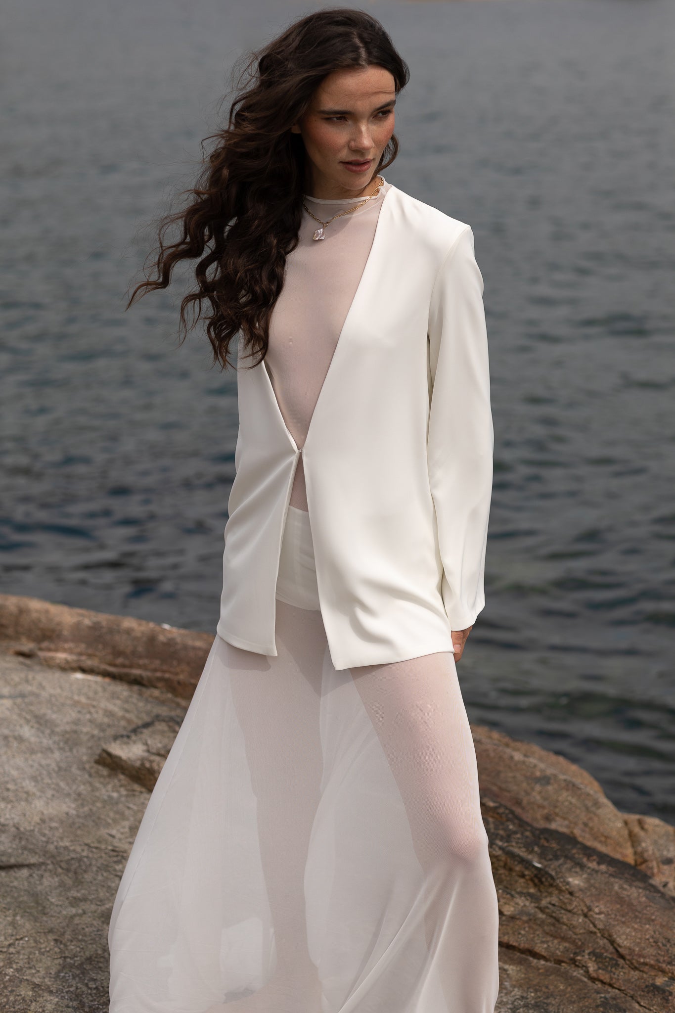 Oversized Crepe Blazer - TEMPÊTE BRAND
