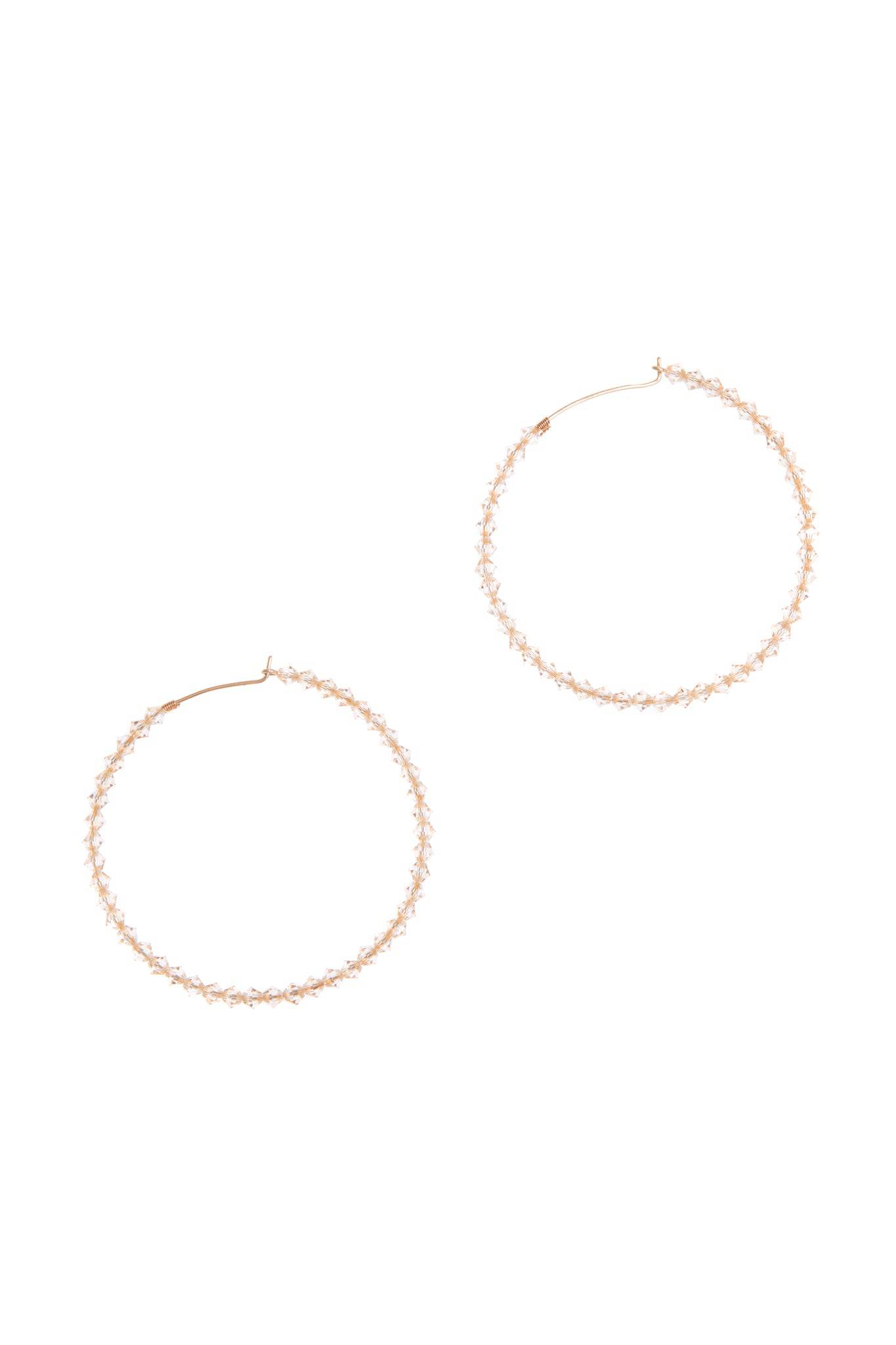 PRECIOSA CRYSTAL HOOPS - TEMPÊTE BRAND