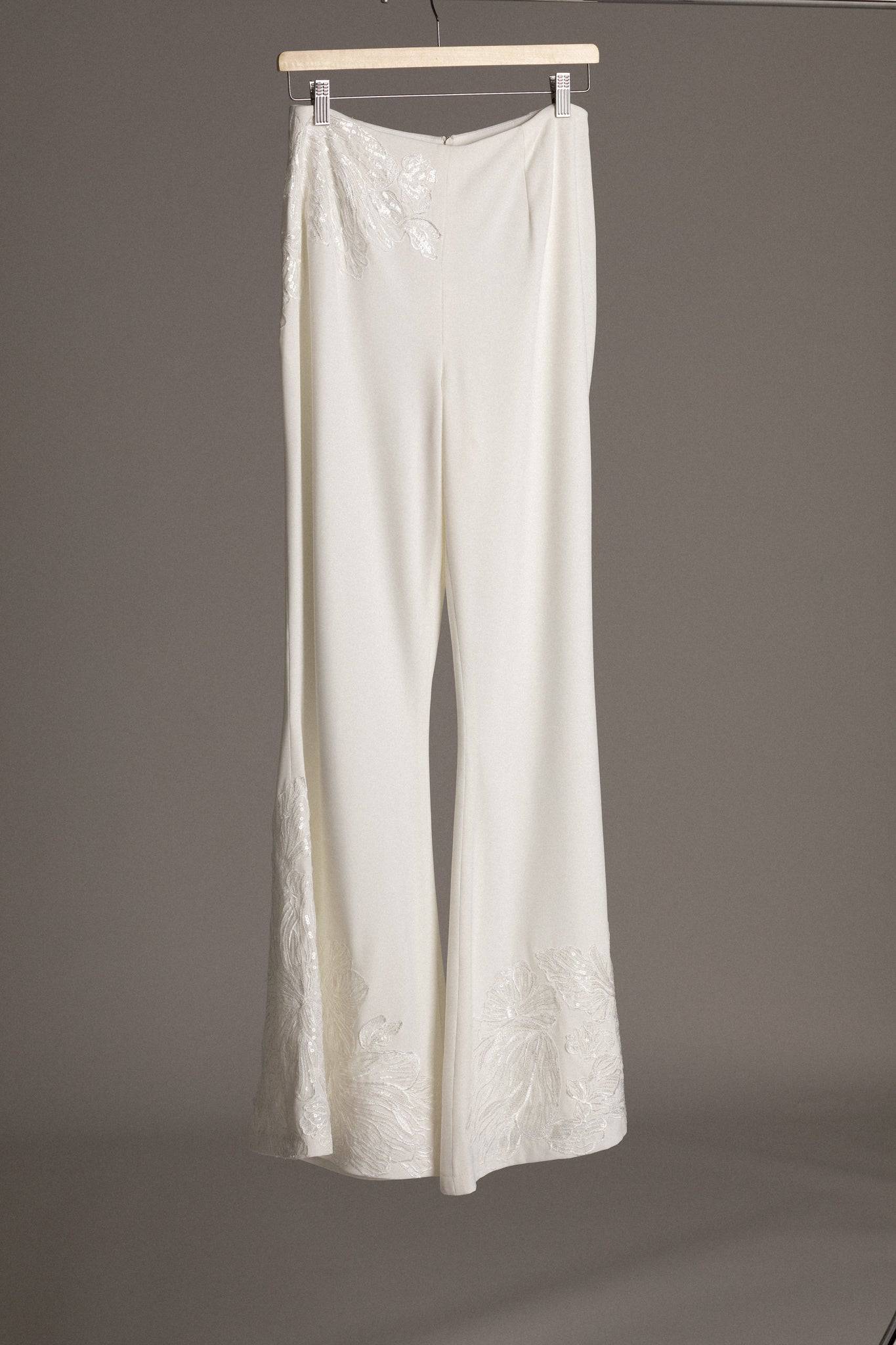 SEQUIN APPLIQUE FLARE PANTS - TEMPÊTE BRAND