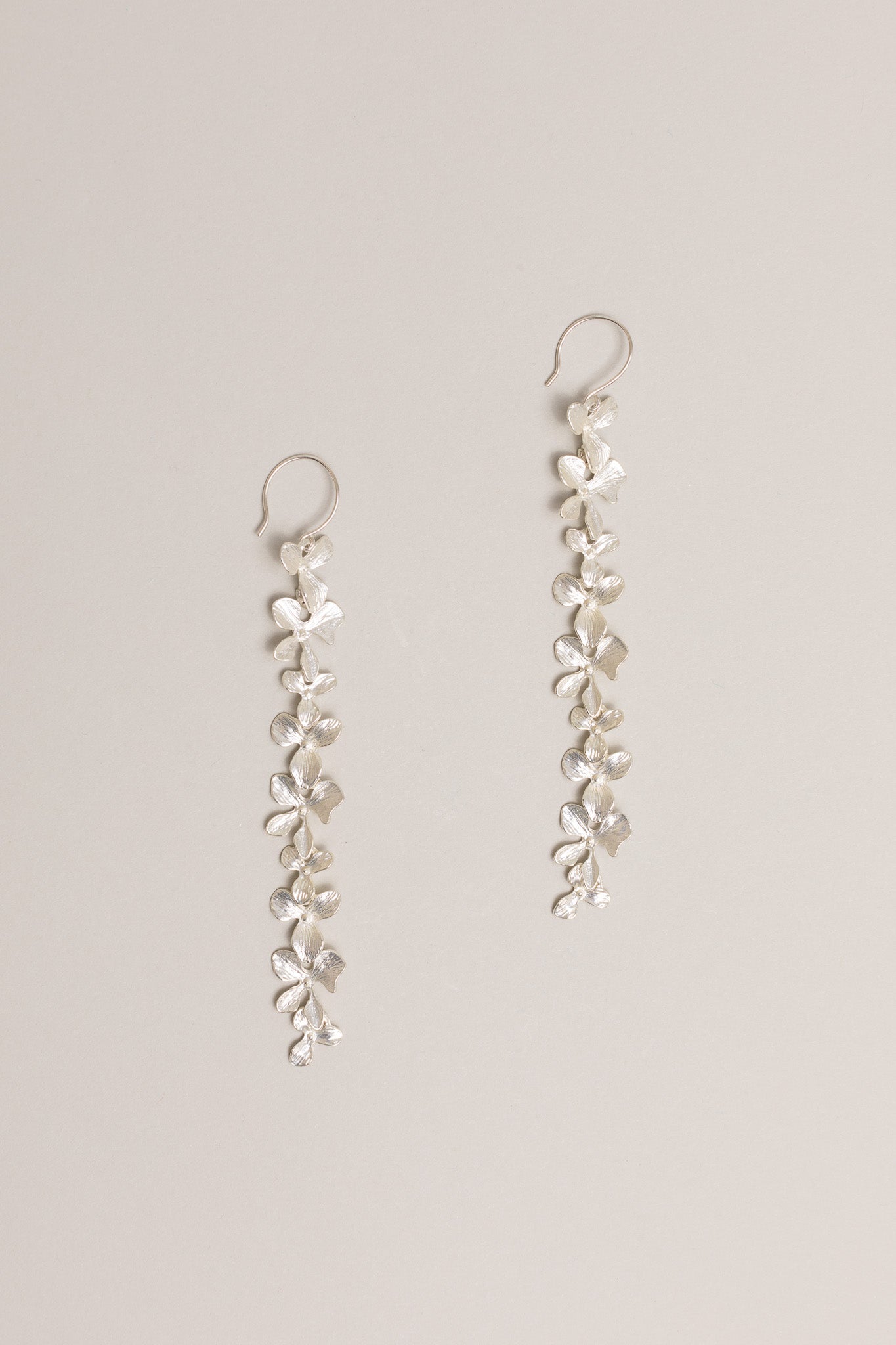 Floral Chain Earrings Long