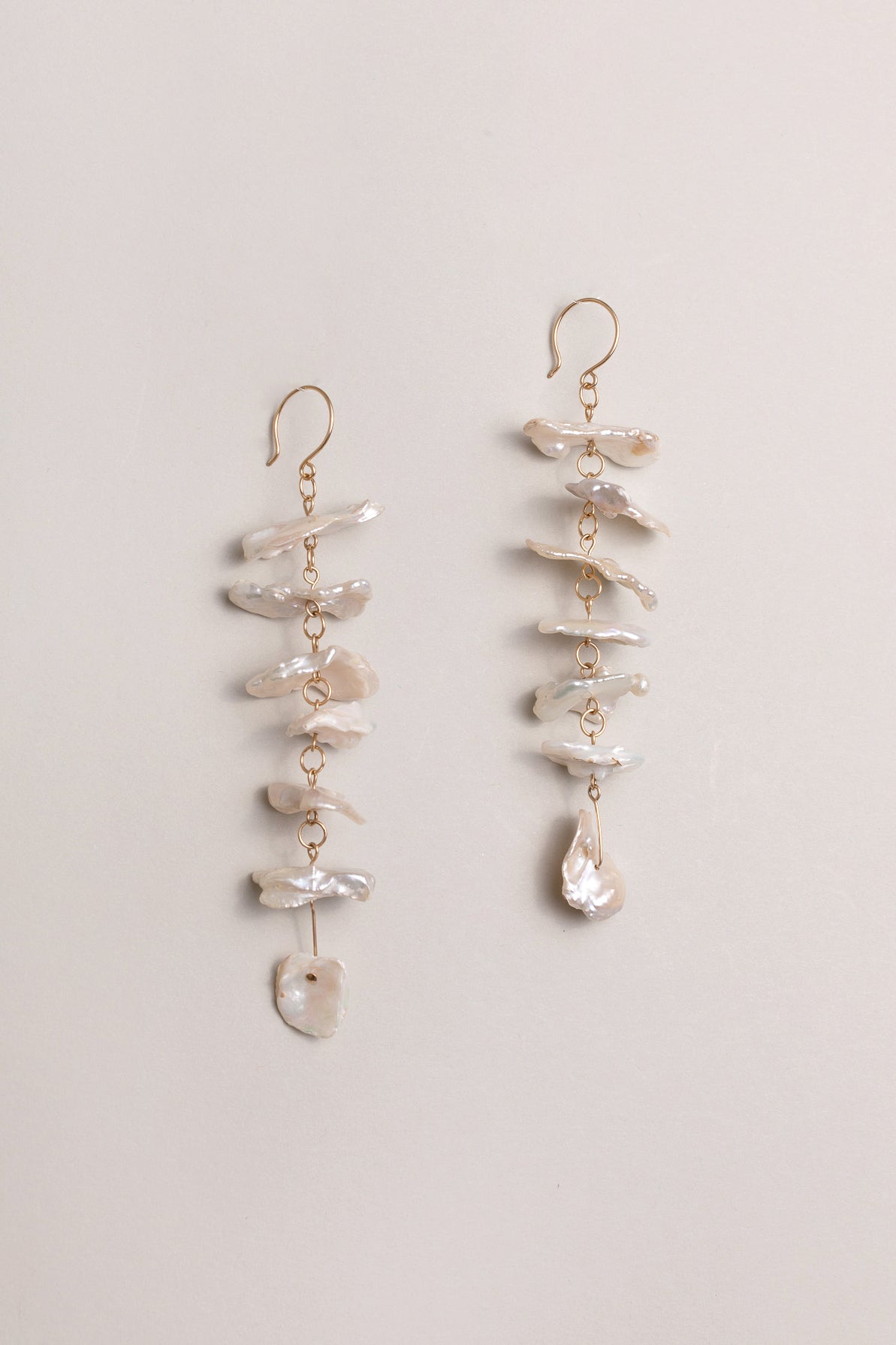 Petal Pearl Earrings Long