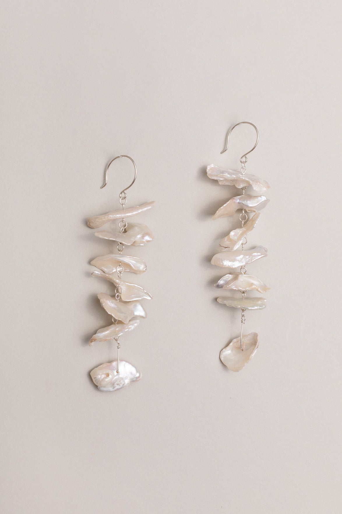 Petal Pearl Earrings Long