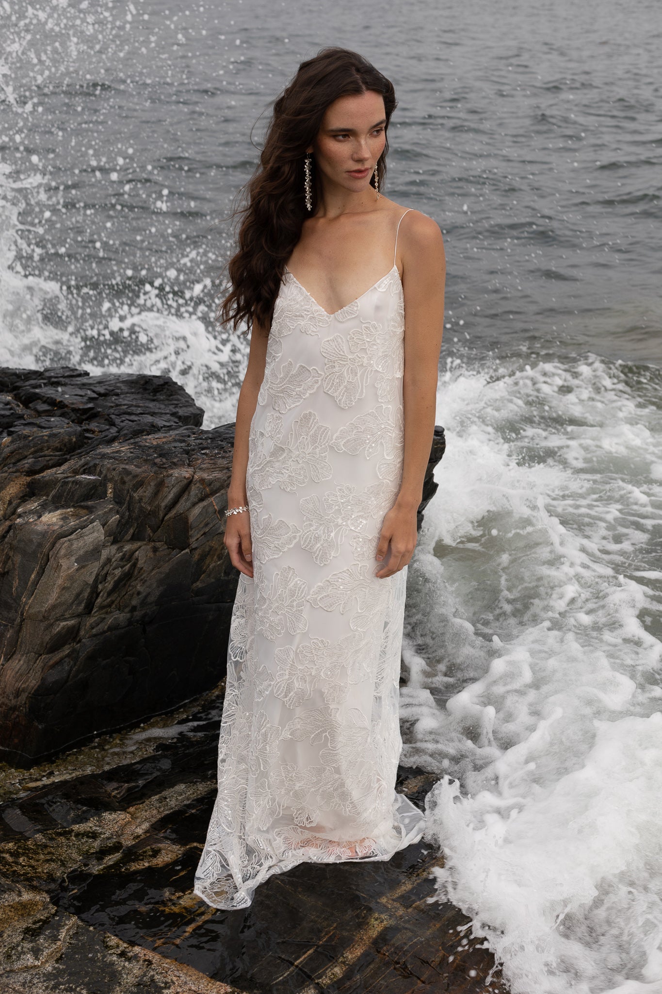 V-Neck Bridal Dress by TEMPÊTE for Destination wedding