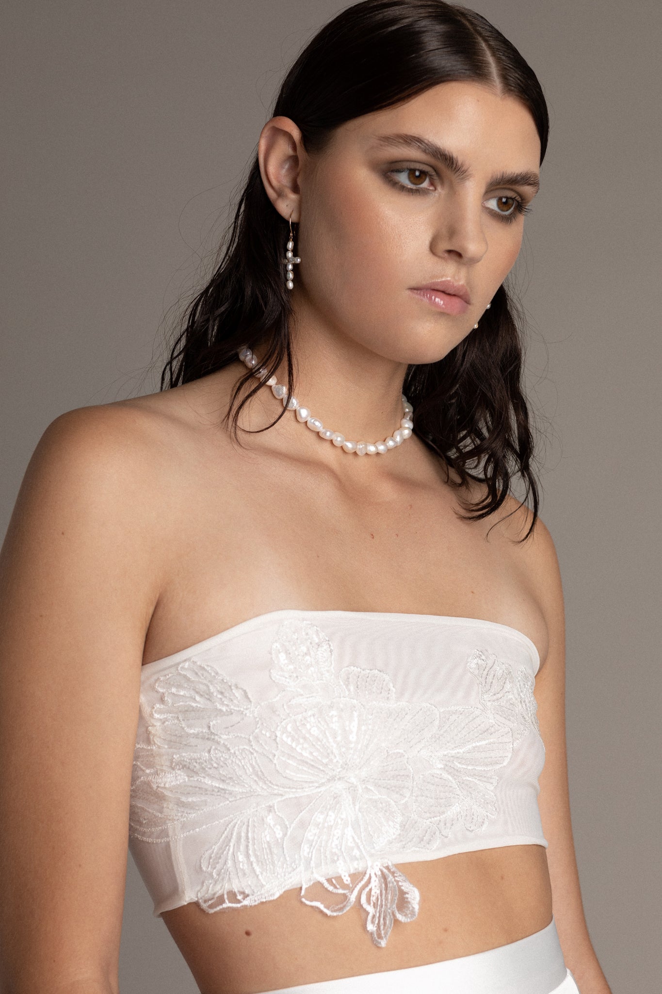 Large Pearl Wedding Choker Necklace | TEMPÊTE Bridal Boutique