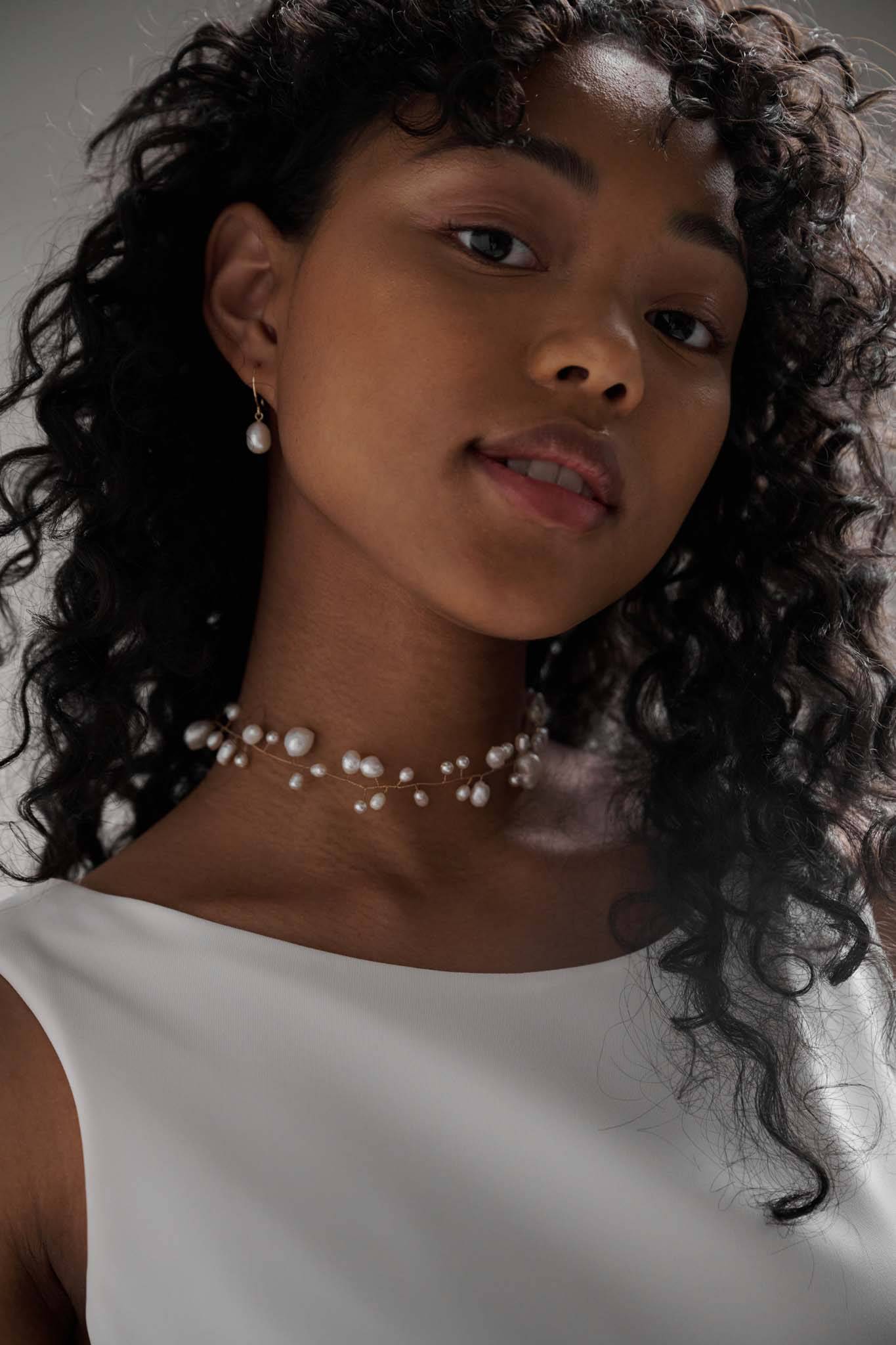 CLUSTER PEARL CHOKER - TEMPÊTE BRAND