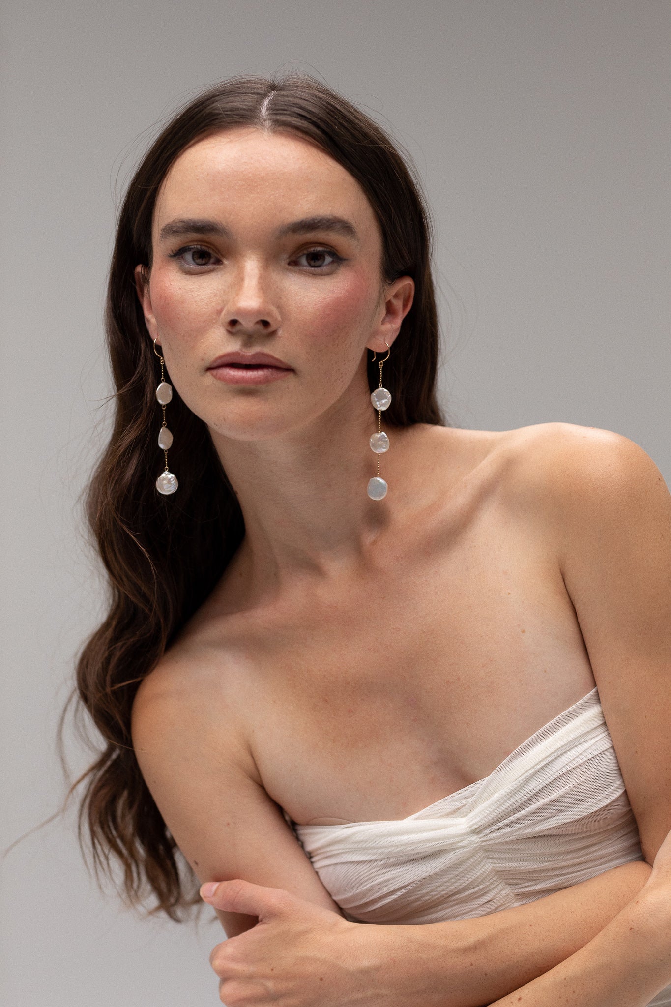 Coin Pearl Drop Earrings - TEMPÊTE BRAND