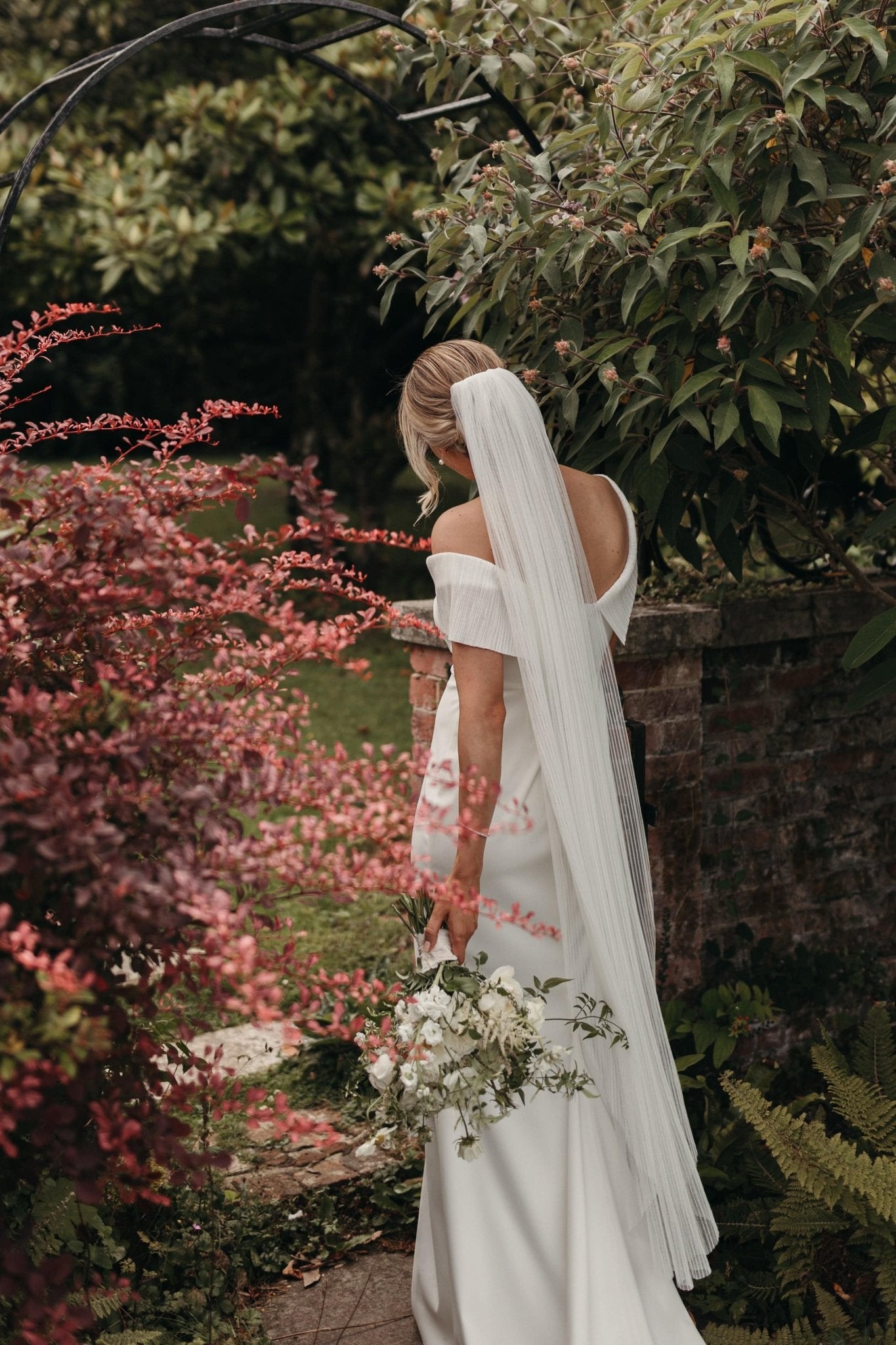 COQUILLE PLEATED TULLE VEIL - TEMPÊTE BRAND