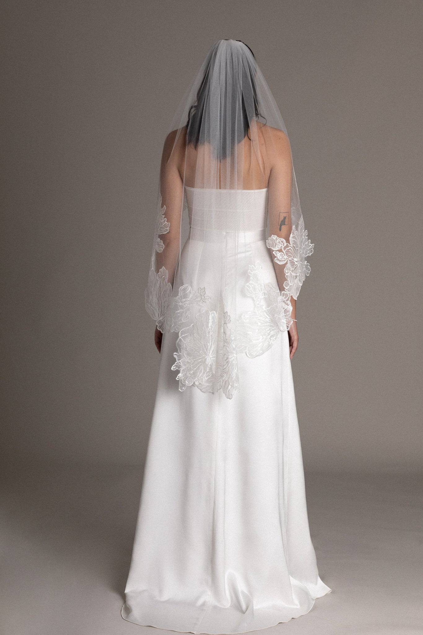 FRENCH LACE TULLE VEIL - TEMPÊTE BRAND