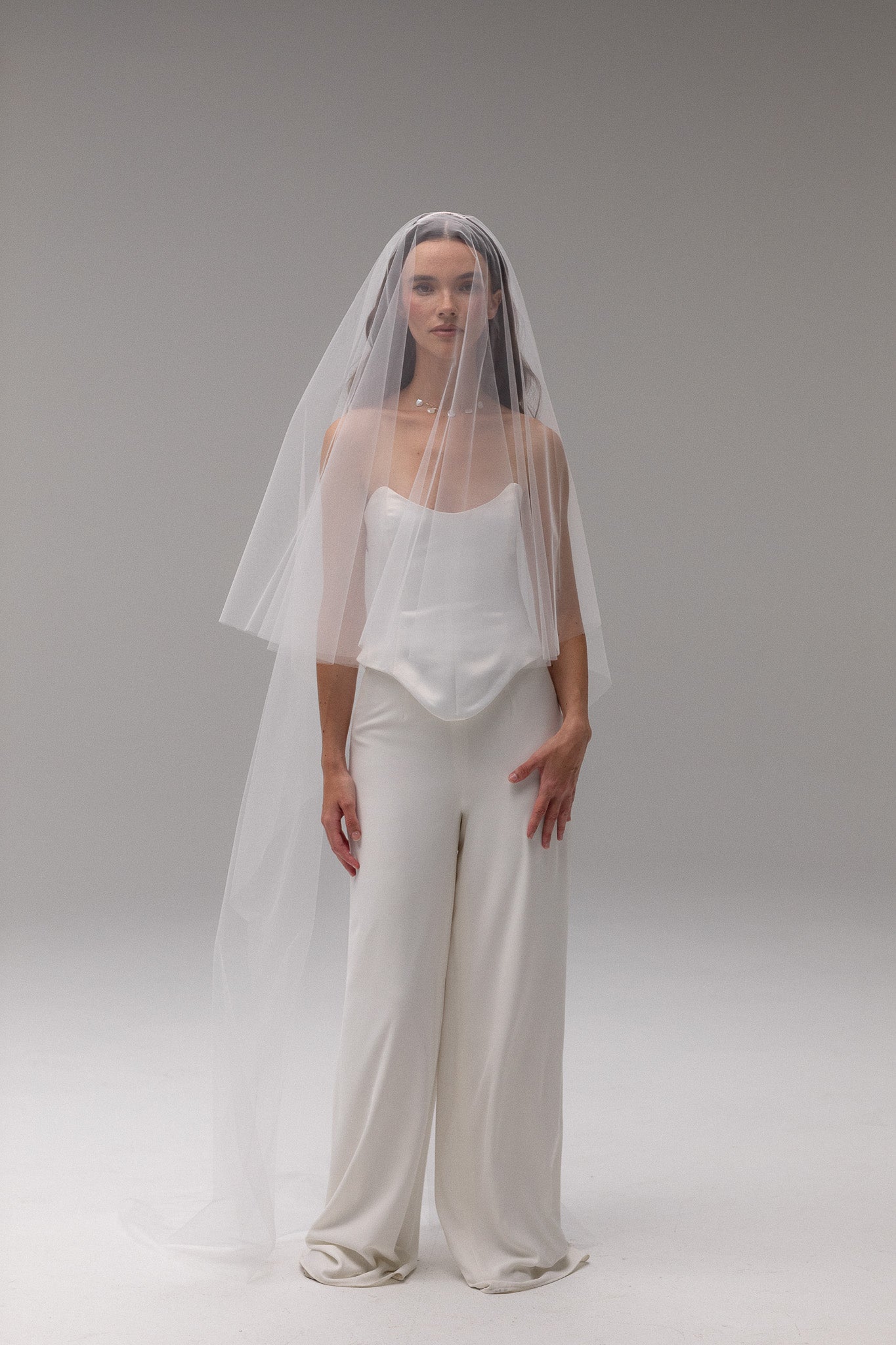 Midi Blusher Tulle Veil - TEMPÊTE BRAND