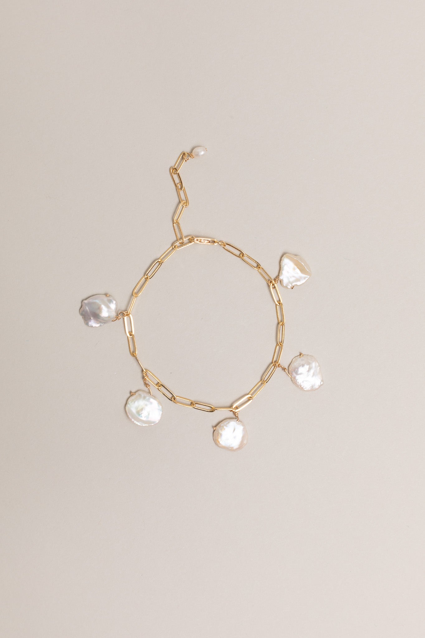 Paperclip Pearl Bracelet - TEMPÊTE BRAND