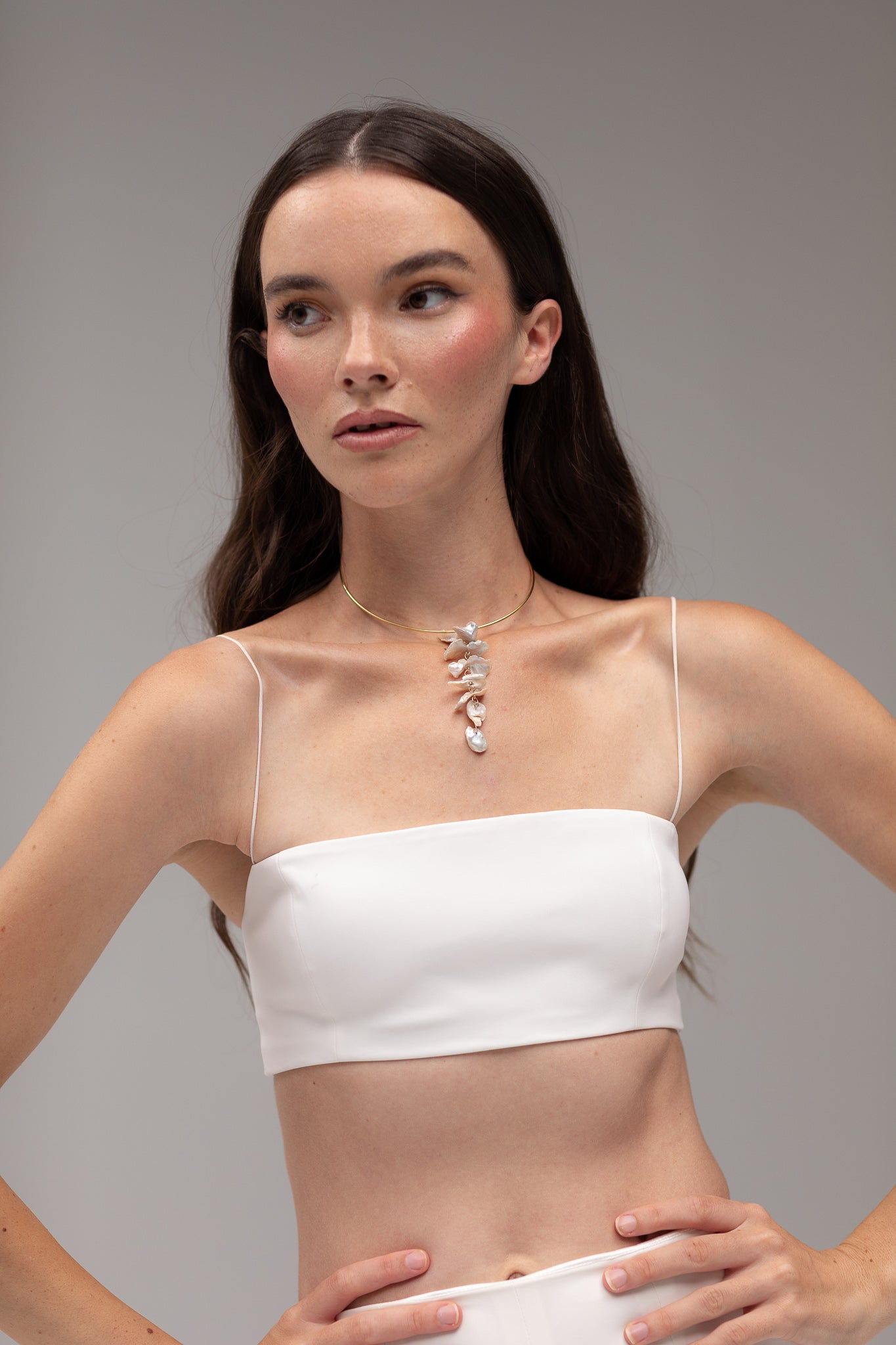 Petal Pearl Chocker - TEMPÊTE BRAND