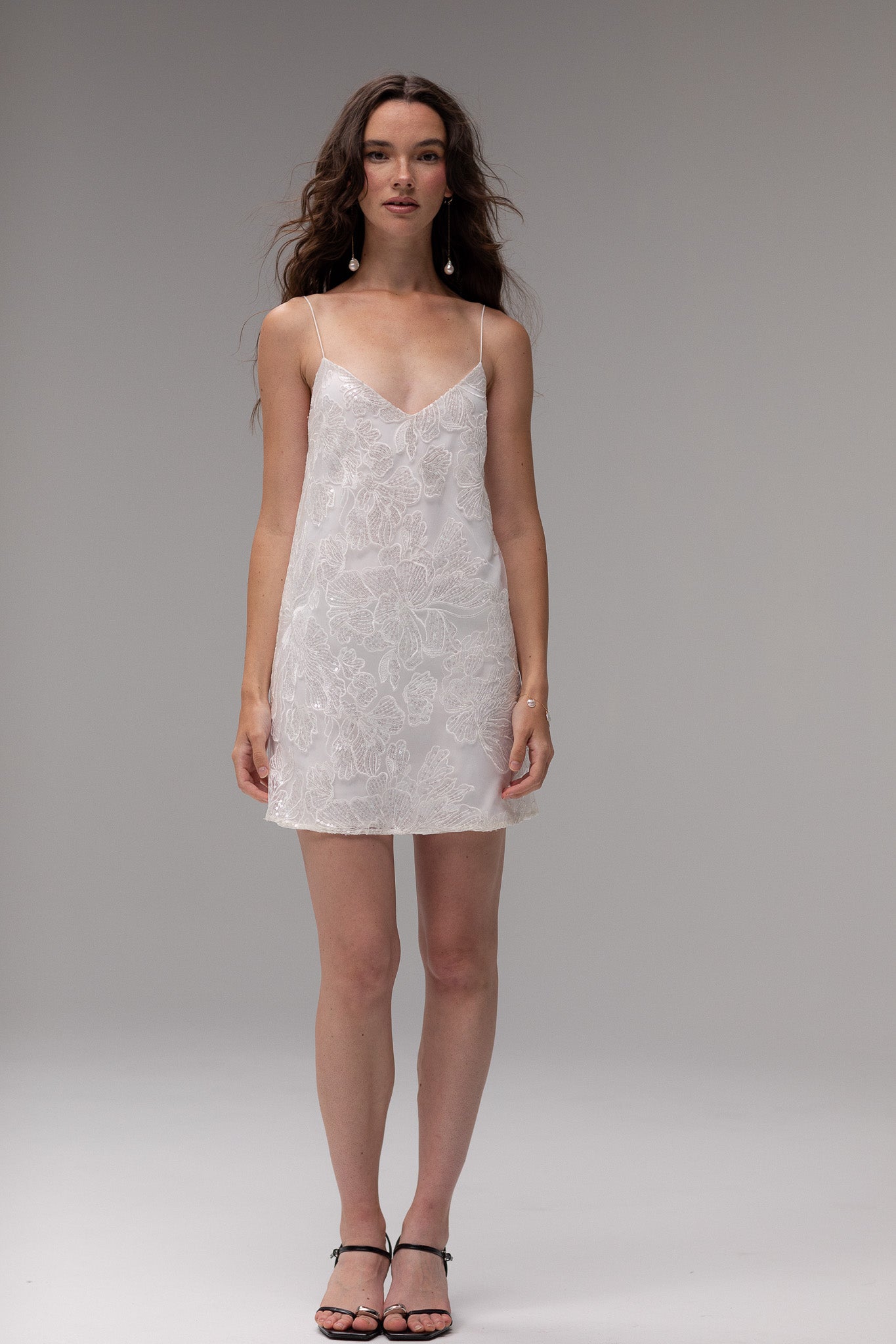 Sequin V - Neck Mini Dress - TEMPÊTE BRAND