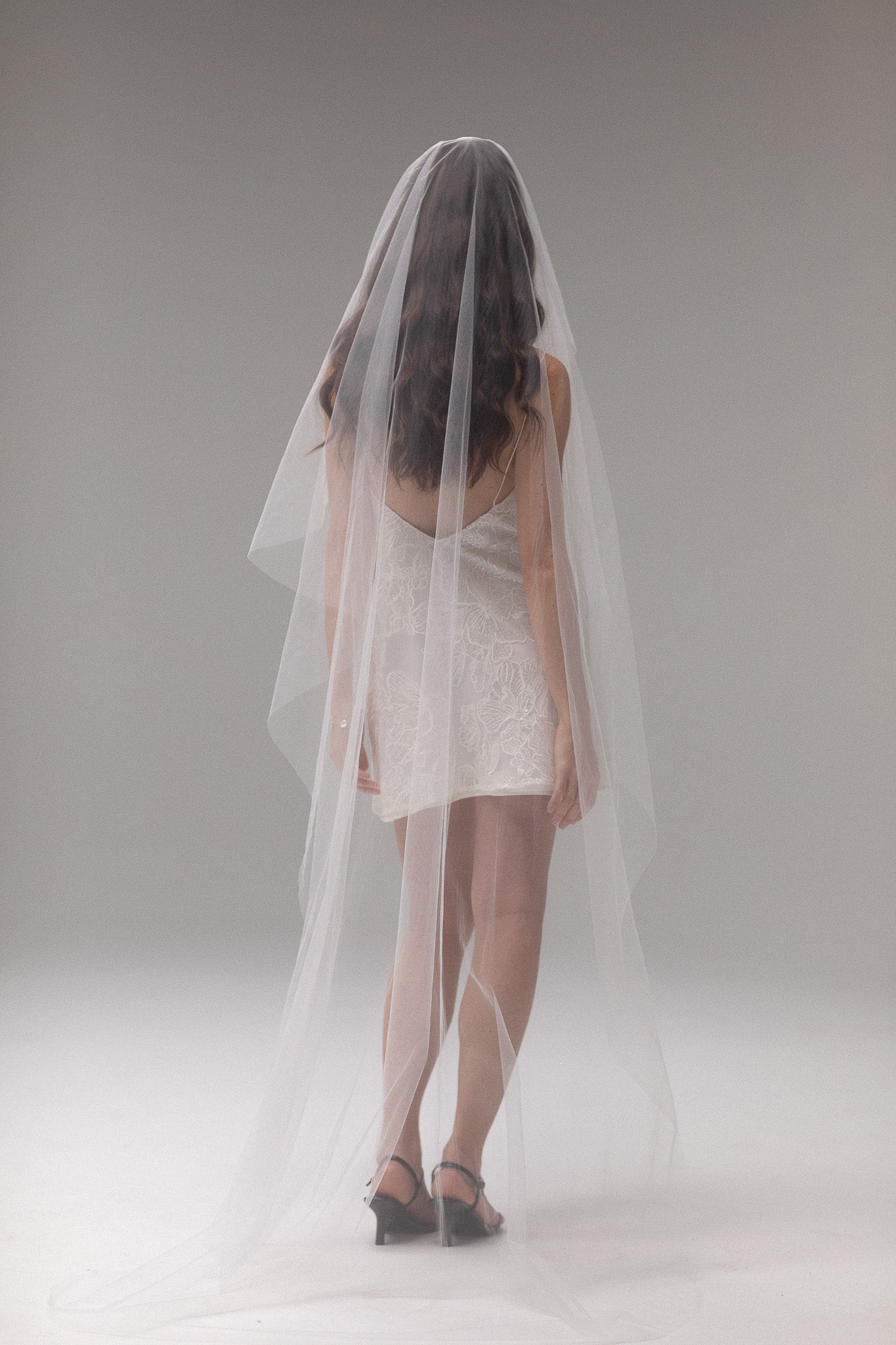 Short Blusher Tulle Veil - TEMPÊTE BRAND