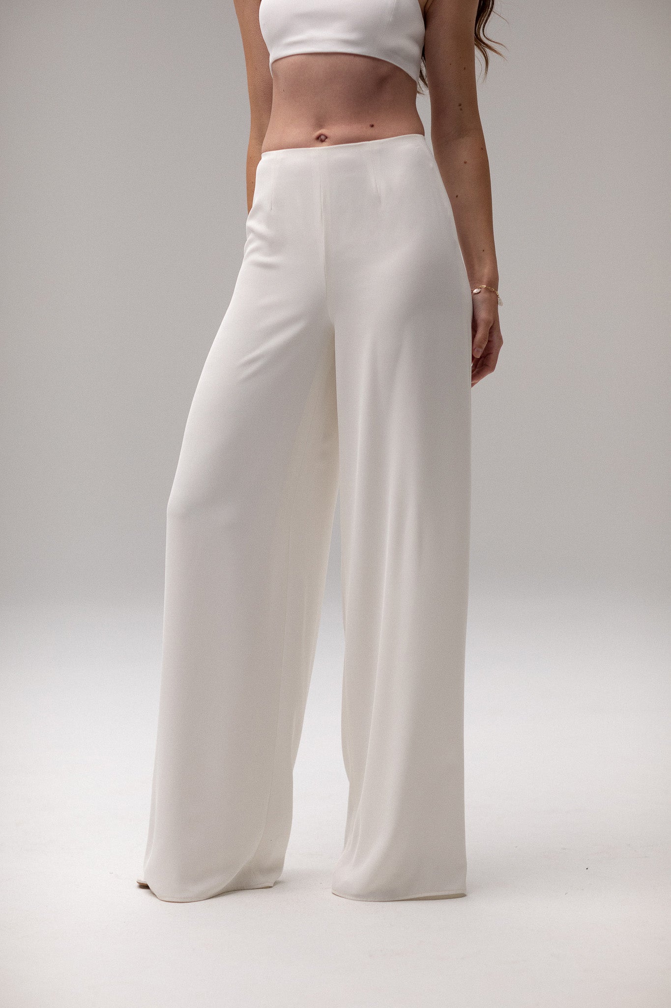 Wide Leg High - Rise Pants - TEMPÊTE BRAND