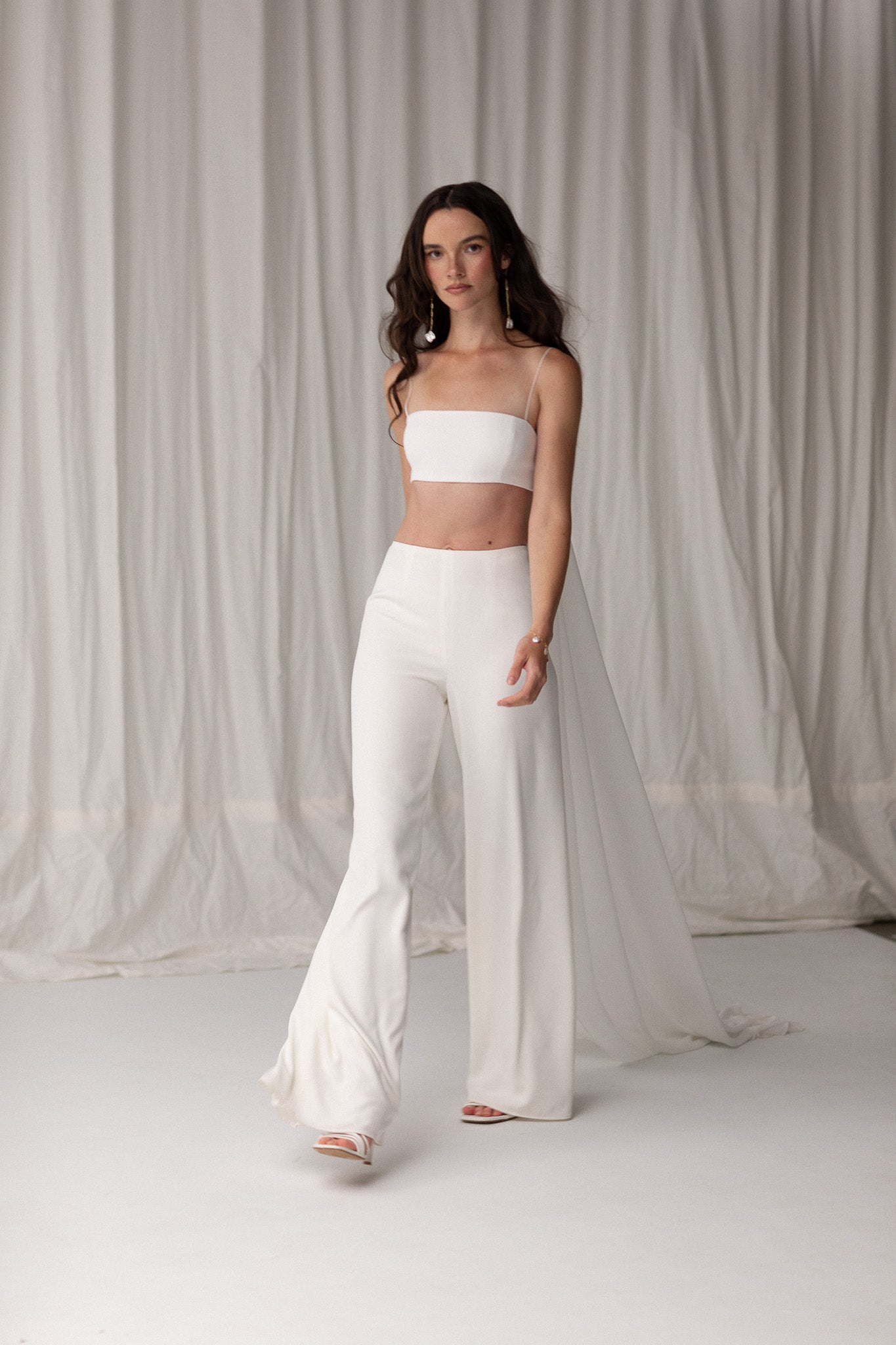 Wide Leg High - Rise Pants - TEMPÊTE BRAND