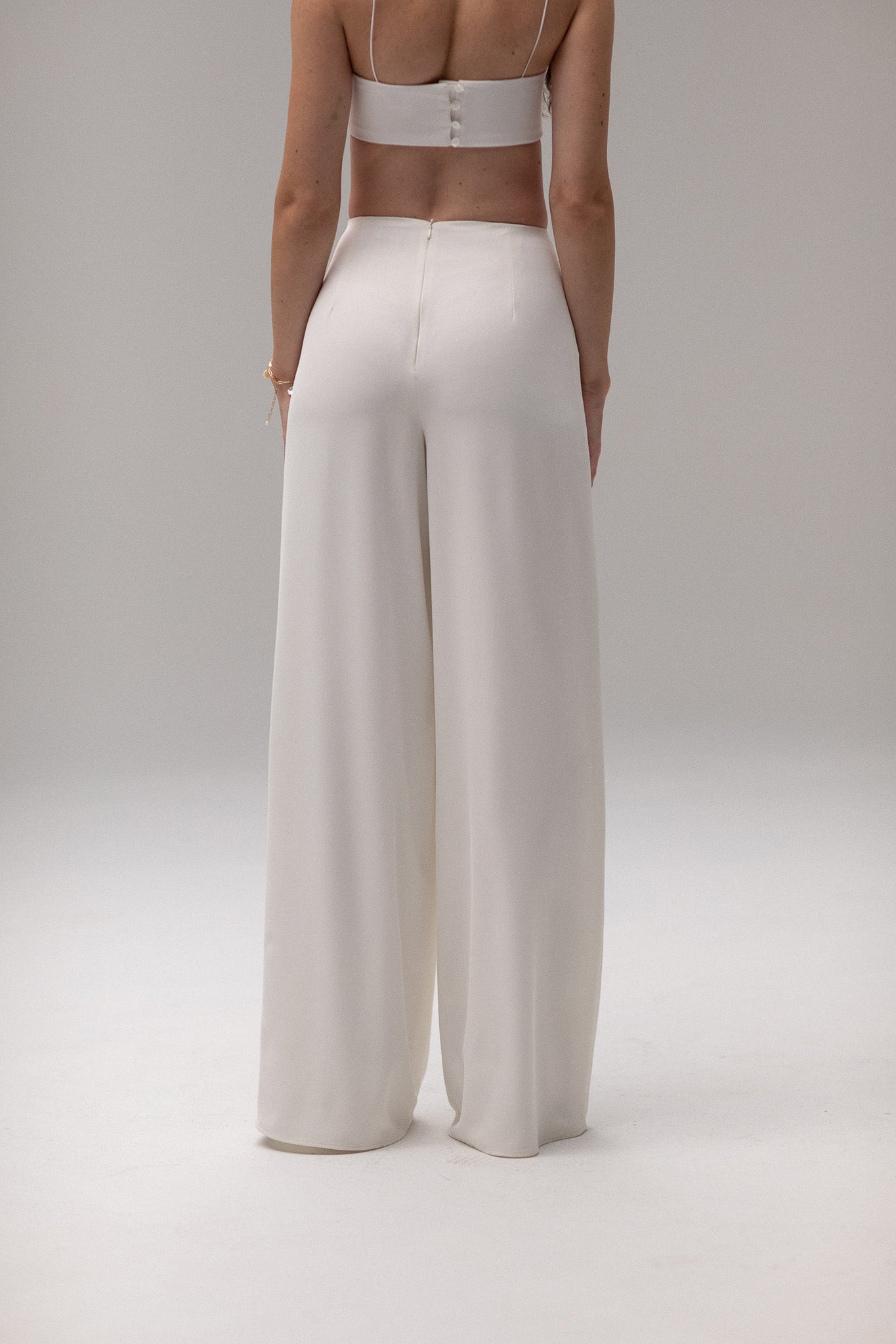 Wide Leg High - Rise Pants - TEMPÊTE BRAND