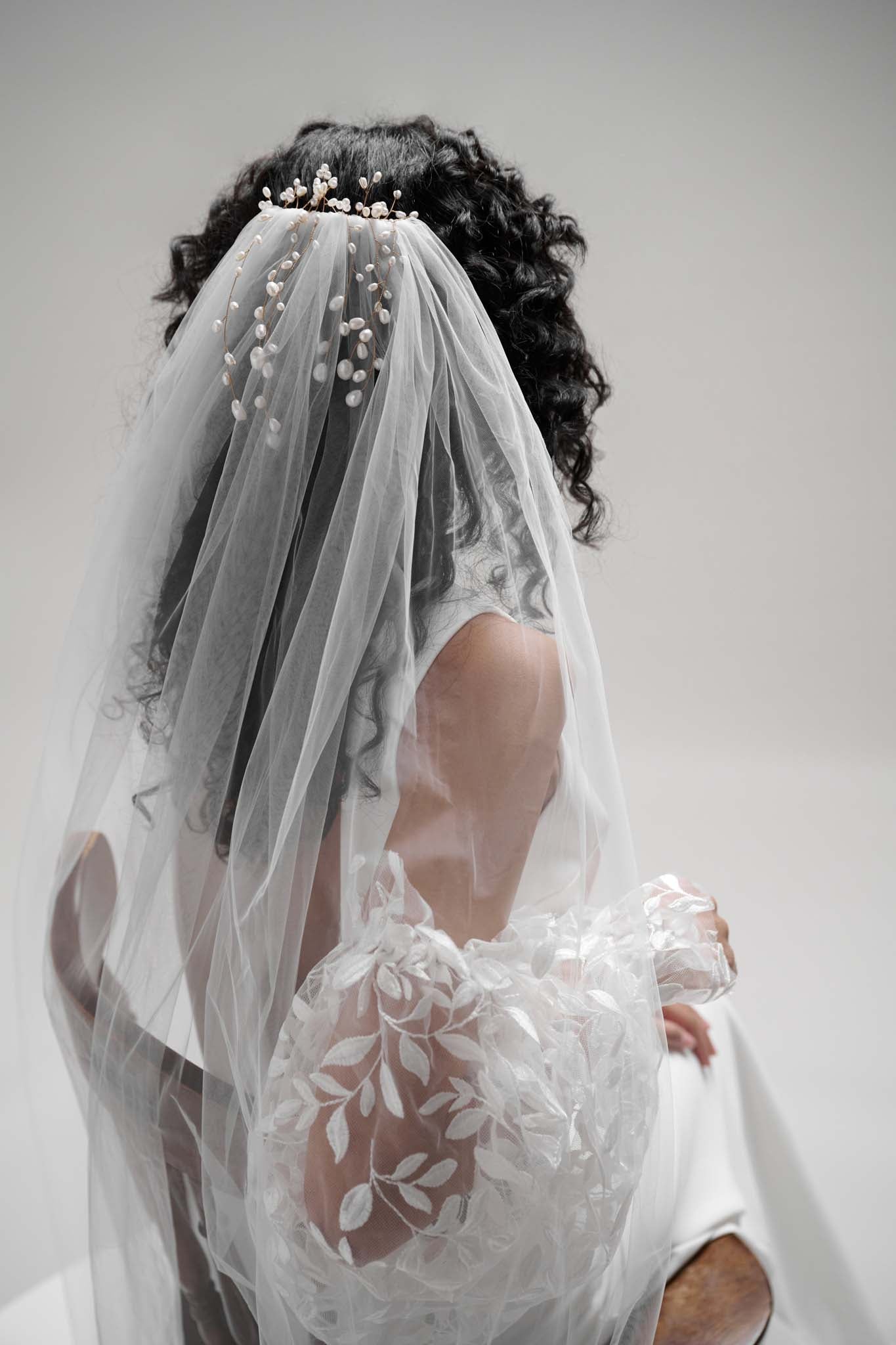 Rue Freshwater Pearl Wedding Veil | TEMPÊTE Bridal Boutique