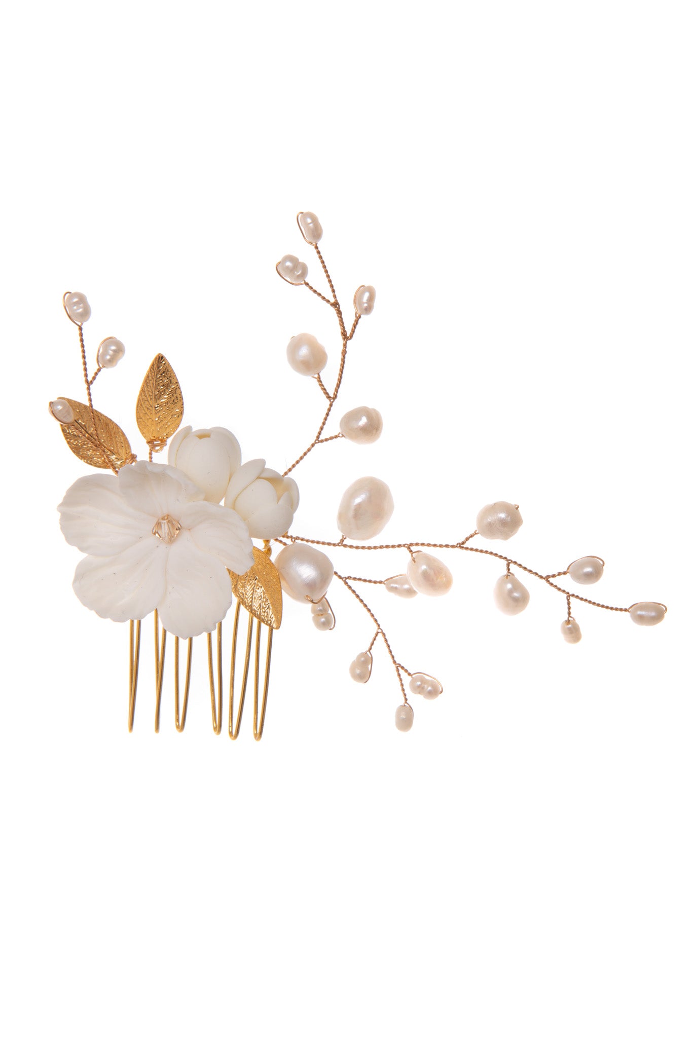 Bloom Floral Wedding Hair Comb | TEMPÊTE Bridal Boutique