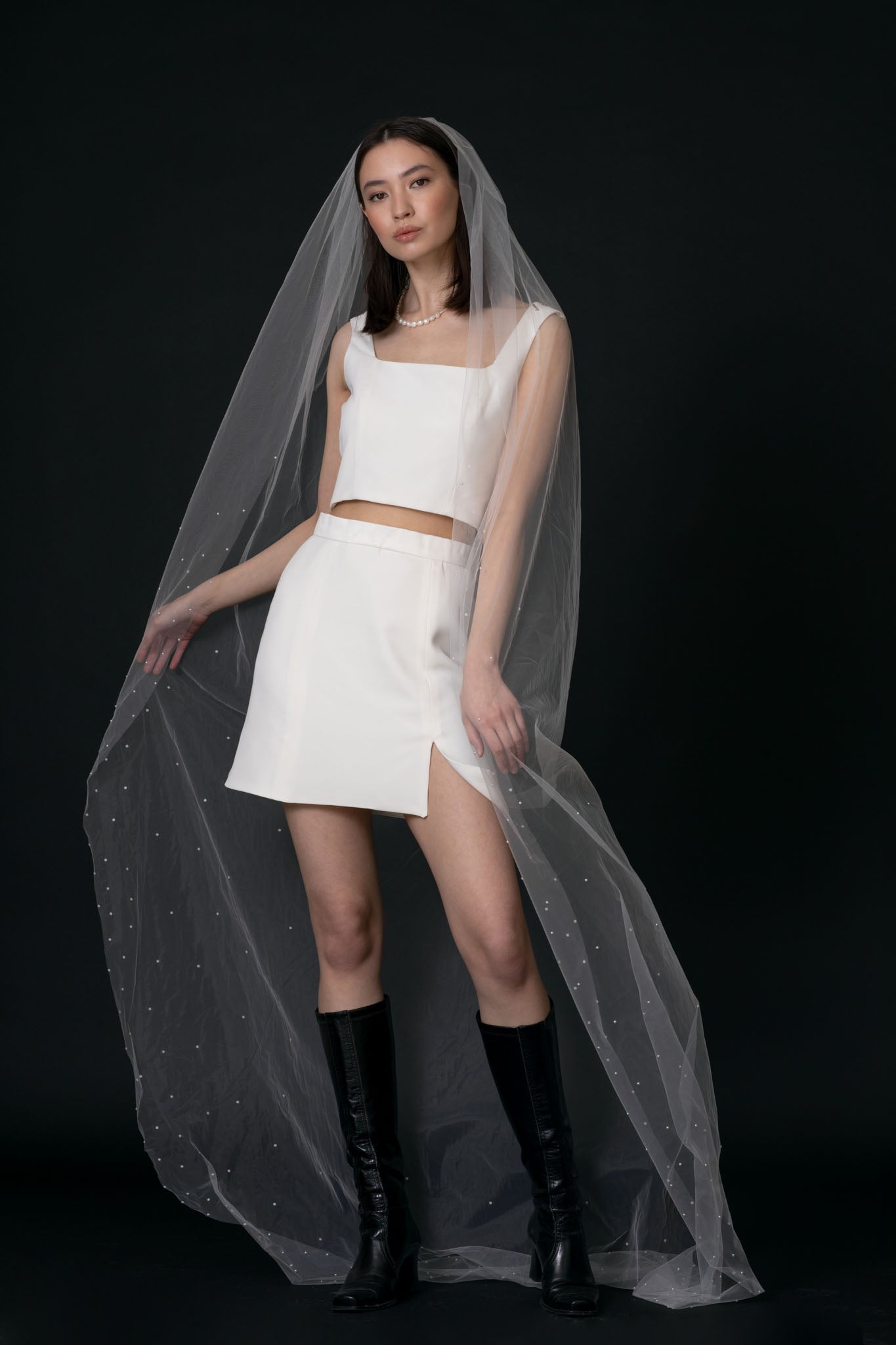 Acacia Pearl Wedding Veil | TEMPÊTE Bridal Boutique