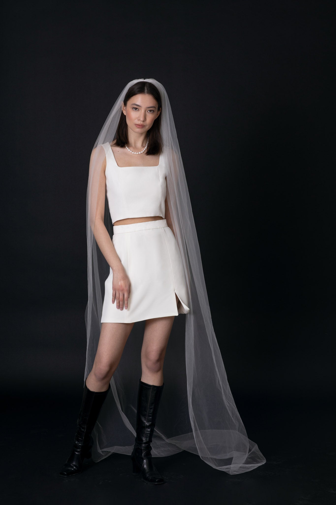 ELOISE MINIMALIST TULLE VEIL - TEMPÊTE BRAND