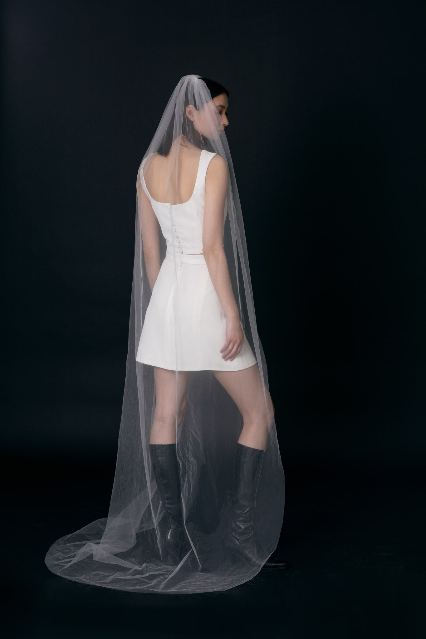 ELOISE MINIMALIST TULLE VEIL - TEMPÊTE BRAND