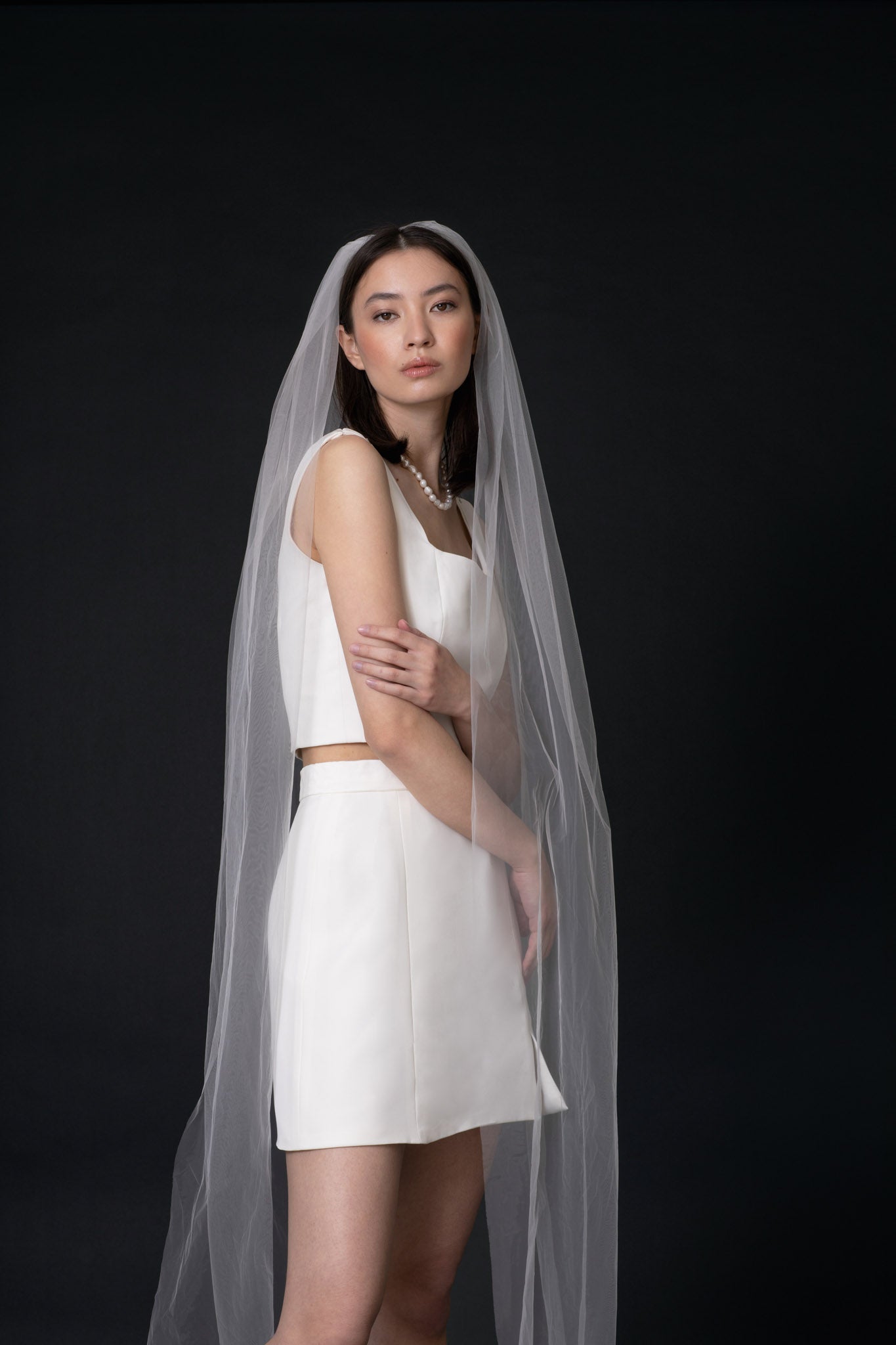 ELOISE MINIMALIST TULLE VEIL - TEMPÊTE BRAND