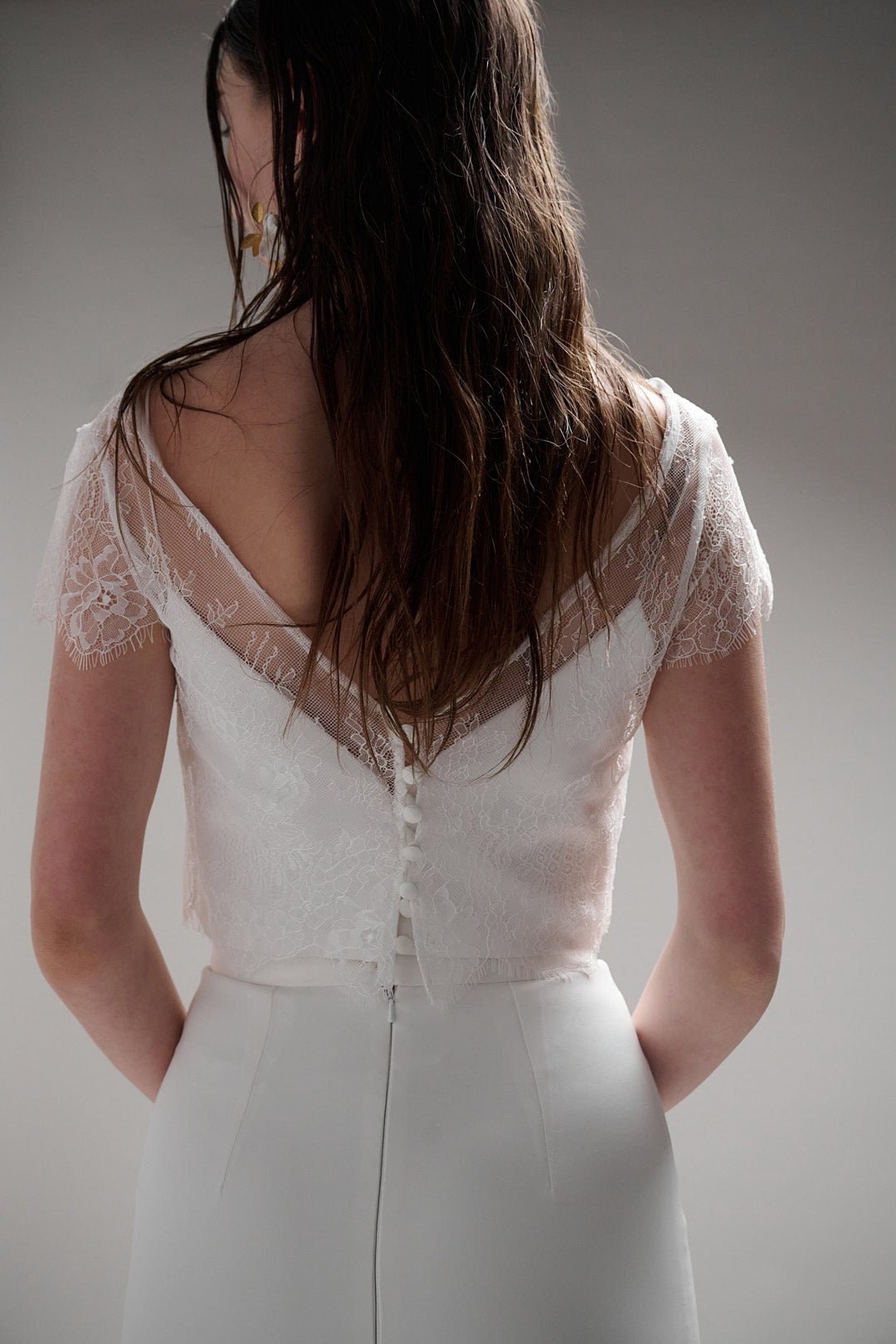 Freesia Lace Short Sleeve Topper - Sample Sale - TEMPÊTE BRAND